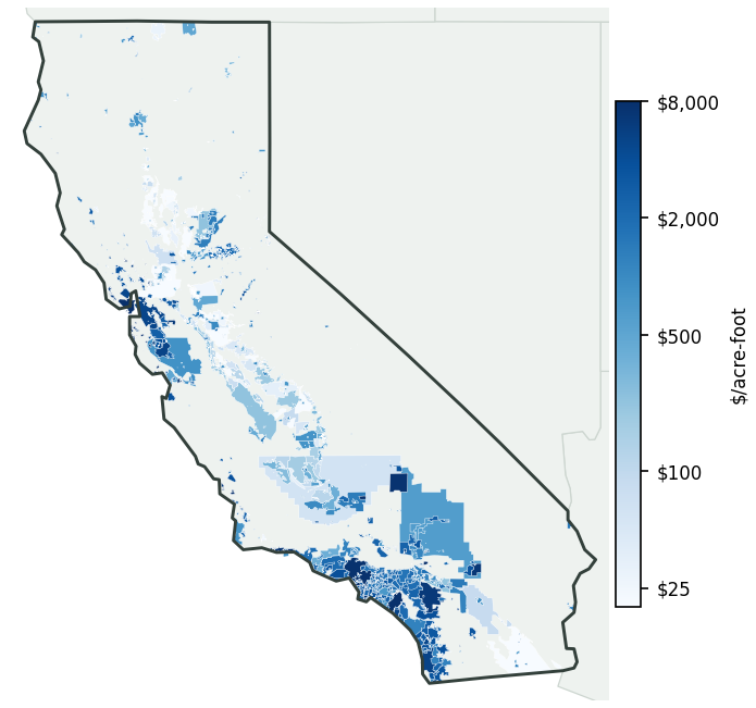 California water rates by district