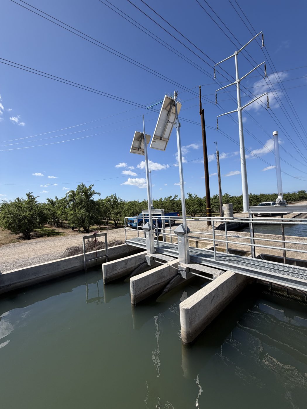 A Rubicon automated gate at Turlock Irrigation District